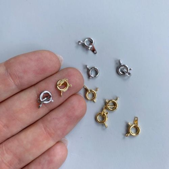 Карабин 5 мм позолота/родирование