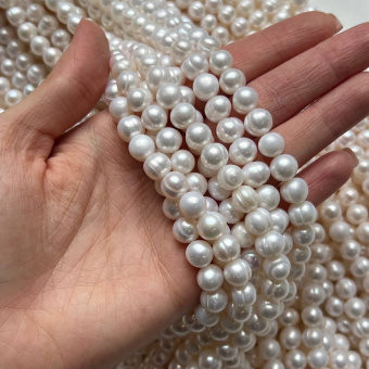 Жемчуг натуральный, 8-9 мм, штука