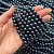 Жемчуг Майорка "Черный бензиновый", 8 мм, нить
