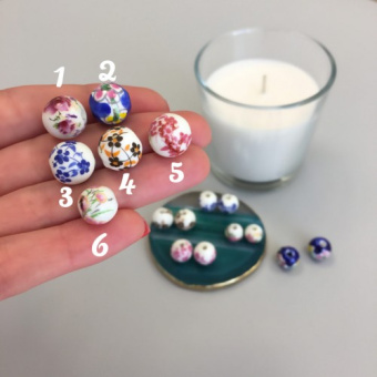 Бусины керамические 10 и 12 мм