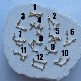 Коннектор "Зодиакальное созвездие" с циркониями